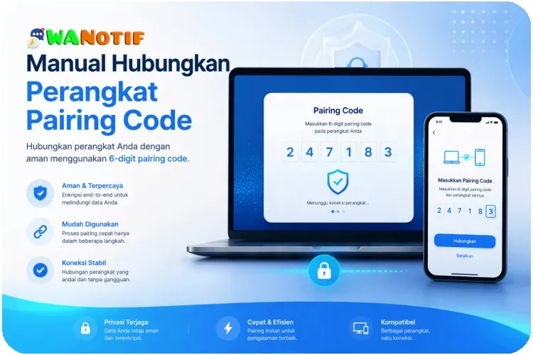 UWA Hubungkan Perangkat WhatsApp Pairing Code