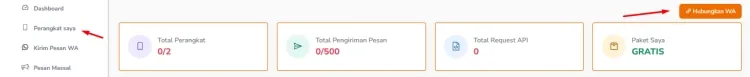 UWA Hubungkan Perangkat WhatsApp Pairing Code