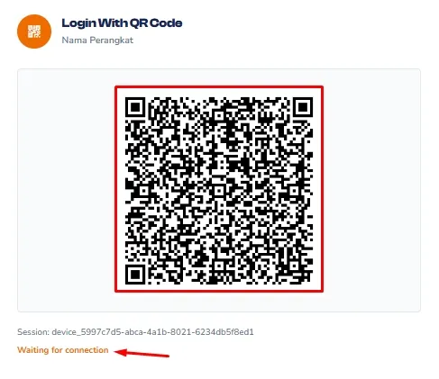 Hubungkan Perangkat UWA - QR Code